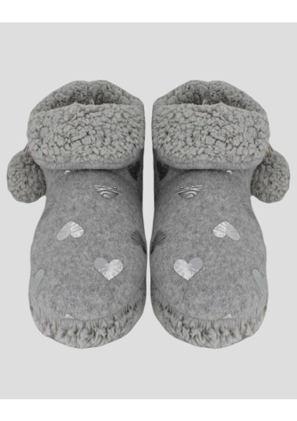 HENR - Puantiyeli ve Ponponlu Kadın Panduf modelleri