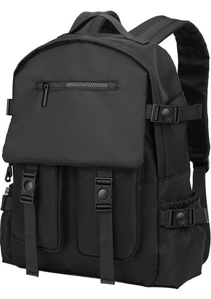 Düz Renk Omuz Çantası Erkek Rahat Su Geçirmez Seyahat Çantası (Yurt Dışından)