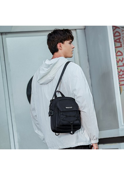 Çapraz Askılı Çanta Erkek Göğüs Çantası Üç Kullanımlı Sırt Çantası (Yurt Dışından) fırsatları