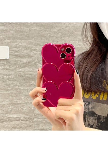 Iphone 13 Için Elektrolizle Kaplanmış Aşk Telefon Kılıfı (Yurt Dışından) modelleri