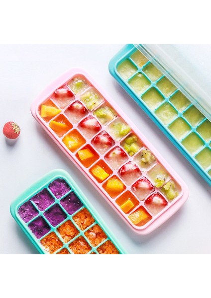 Kapaklı Silikon Buz Kalıbı ve 24 Bölmeli Buz Kalıpları (Yurt Dışından) fırsatları