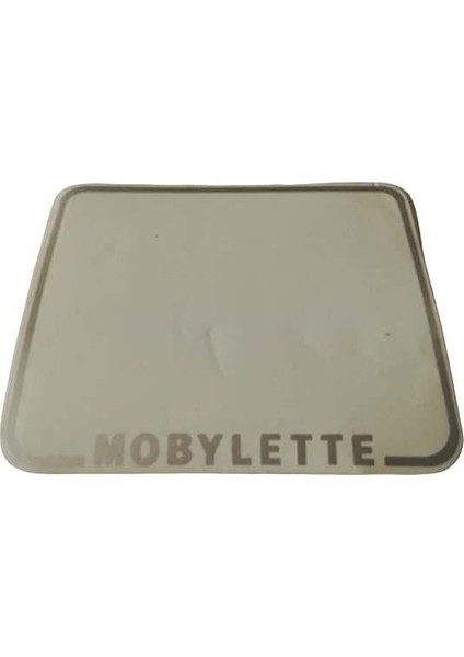 Mobylette Far Paneli Yazısı Beyaz
