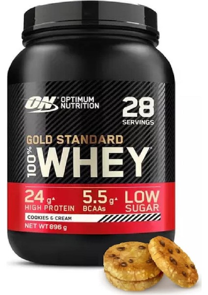 Optimum Nutrition 100% Whey - Kurabiyeli 896 gr