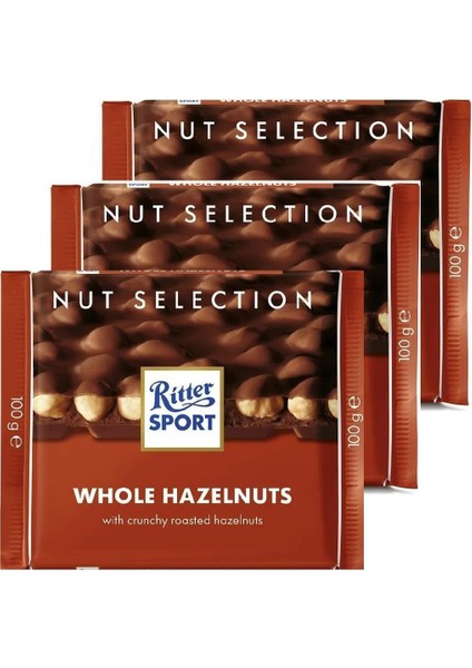 Sport Whole Hazelnuts 100GR. - Bütün Fındıklı Çikolata x 3 Adet