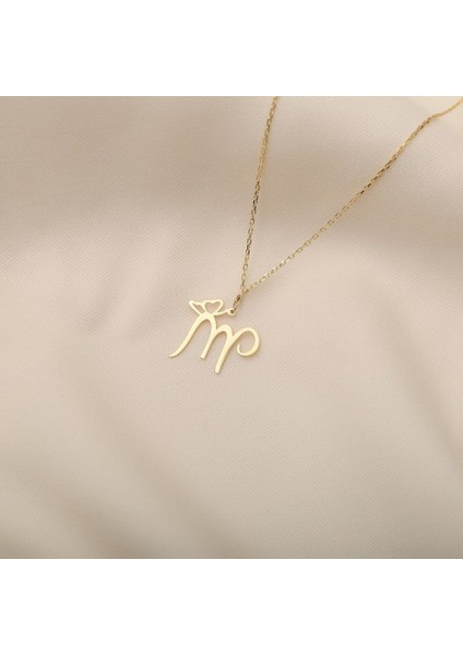 925 Ayar Gümüş Kelebek Detaylı Harf Kolye fırsatları