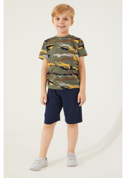 Military Camouflage Erkek Çocuk Bermuda Takım