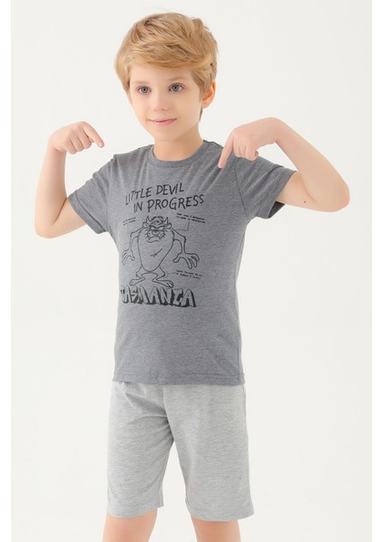Erkek Çocuk T-Shırt Antra Melanj