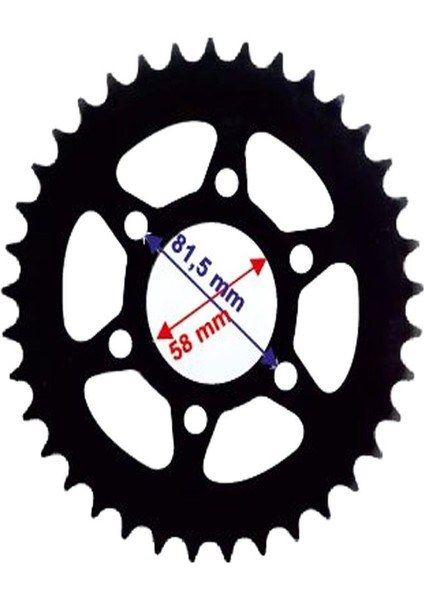 Pulsar Ns 200 Arka Dişli 520-37T Iç 58 mm Öm