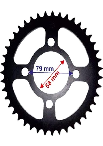 Discover Arka Dişli 428-43T Iç 58X4 Delikli Öm
