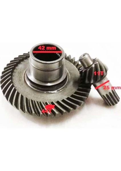 Arka Difransiyel Ayna Mağruti Seti Atv 44t-11t