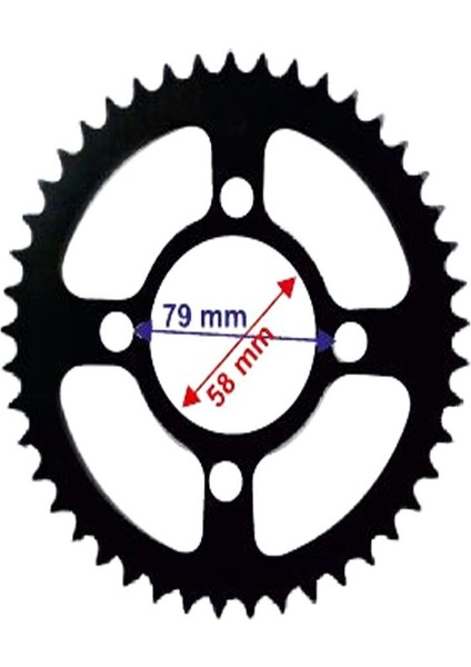 Discover Arka Dişli 428-45T Iç 58X4 Delikli Öm