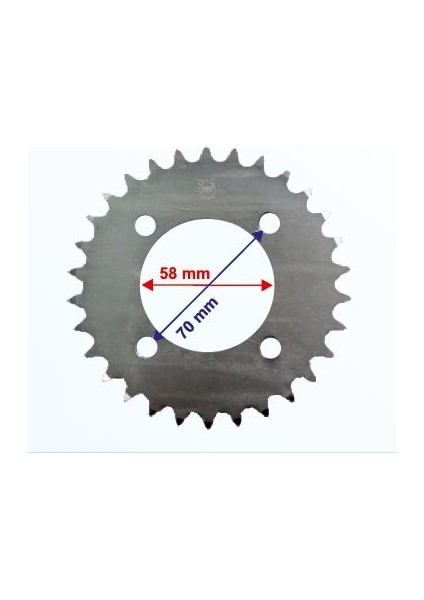 150KN-MH Arka Dişli 428-30T Iç 58 mm Öm