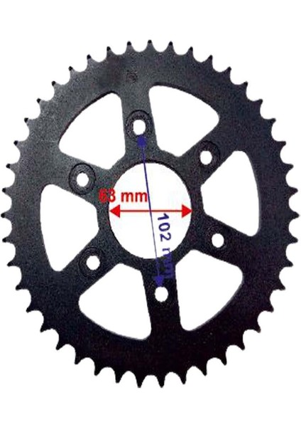 Arka Dişli 520-43T Iç 63X6 Delikli Bajaj Dominar 400