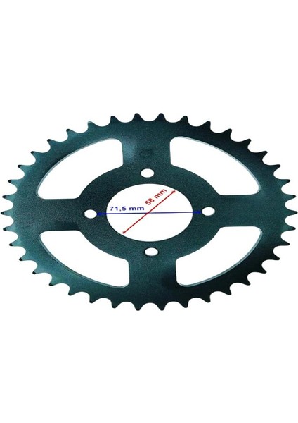 Arka Dişli 530-38T Iç 58X4 Delikli Ind Öm