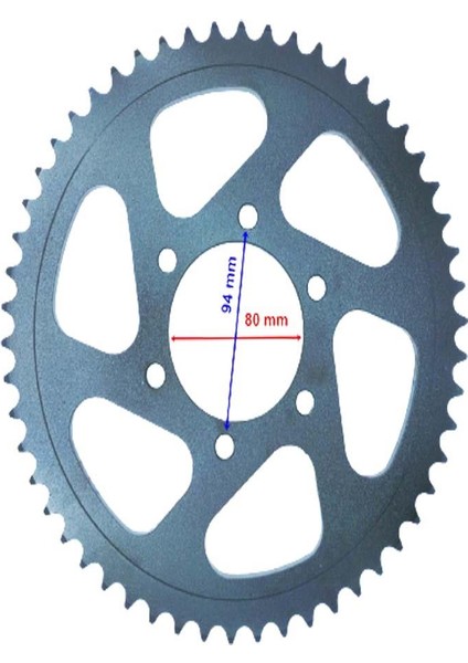Cf Nk 400 Arka Dişli 520-54T Iç 80X6 Delikli Öm
