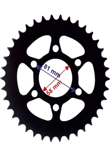Pulsar Ns 200 Arka Dişli 520-38T Iç 58 mm Öm