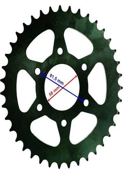 Pulsar Ns 200 Arka Dişli 520-39T Iç 58 mm Öm