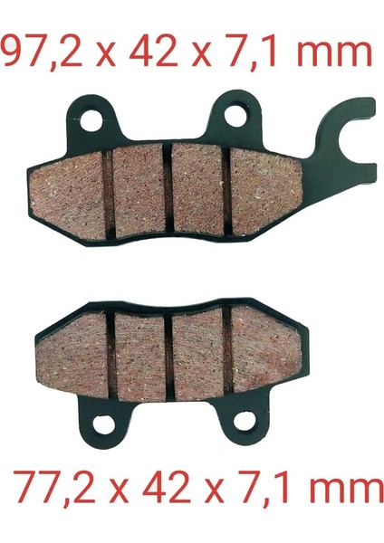 Arka Fren Disk Balatası Çengelli