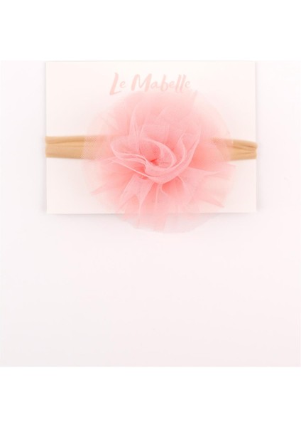 Somon Tül Çiçek Kız Çocuk Saç Bandı