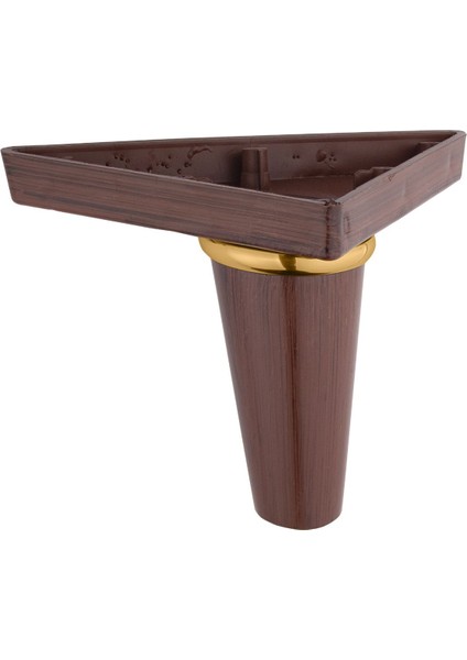 Sena Kahve Gold Çizgili Mobilya Koltuk Çekyat Baza Chester Tv Ünitesi Ayağı 12 cm 10 Adet