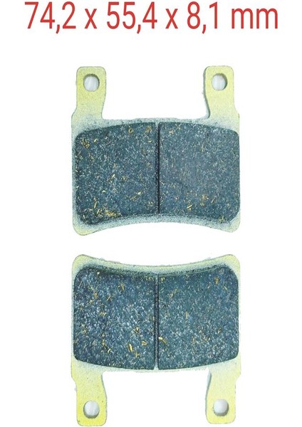 SEVEN KARDEŞLER Kawasaki Uyumlu Ön Fren Disk Balatası FA265 FA296 Honda Cbr 600 RR(2003-2004)-CB 1100-1300-CBR 600 F Zx-6r