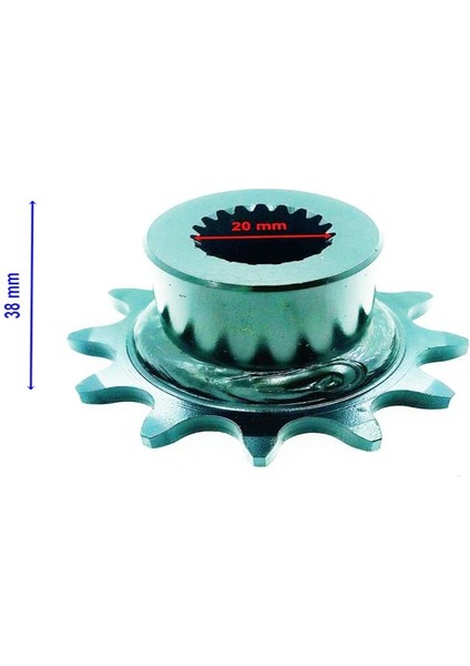 Ön Dişli 520-12T Iç 20XUZUNLUK 38,5xtm Öm