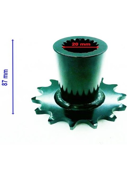 Ön Dişli 530-14T Iç 20XUZUNLUK 87XTM Öm