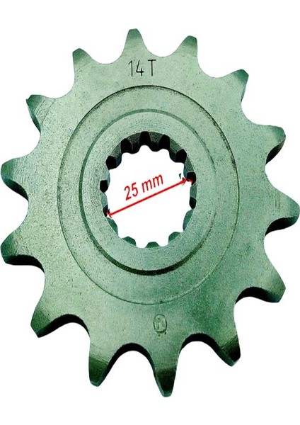 Cf Nk 400 Ön Dişli 520-14T İç 25X13 Tırnaklı Öm