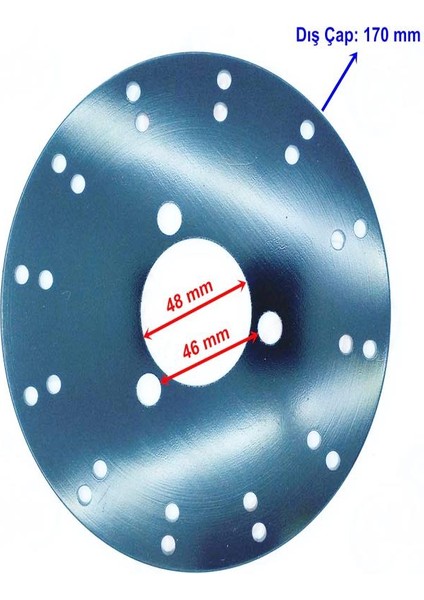 LX200 Ön Fren Diski 48-170 mm 3 Delikli Öm
