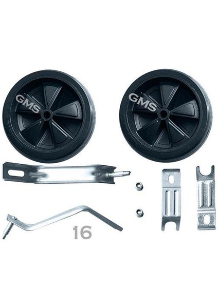 SEVEN KARDEŞLER Bisiklet Yan Teker 16 Lık Pvc Siyah