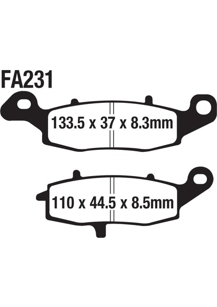 Cf 650 Sd-T Sd-S Ön Fren Disk Balatası Sağ FA231 Orj