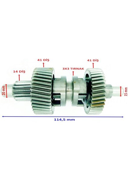 Kanuni Bs Vulcan Şanzıman Geri Vites Yön Dişli Seti
