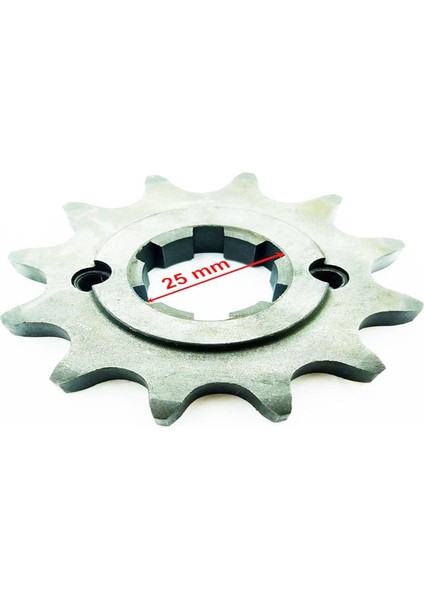 Ön Dişli 530-12T Iç 25X2 Delikli Setli Öm