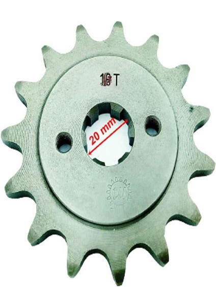 Spada 150 Ön Dişli 520-15T Iç 20X6 Tırnaklı Öm