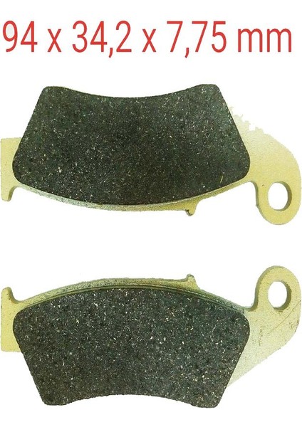 Ön Fren Disk Balatası FA185 Honda Nx 4 Falcon-Crf 250 X-400 X-Kawasaki Kx 250-YAMAHA Wr 250 Uyumlu