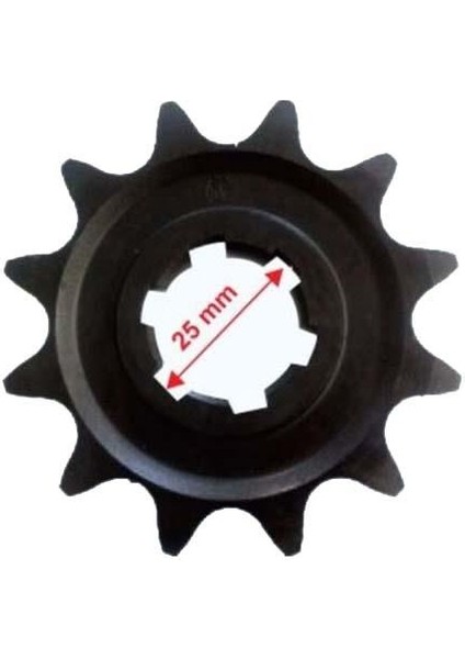 Ön Dişli 520-12t İç 25 Mm Atv