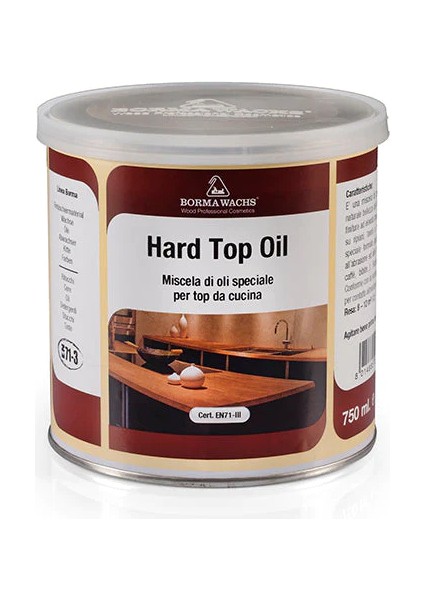 Borma Wachs Hard Top Oil - Masif Tezgah ve Kütük Mobilya Yağı