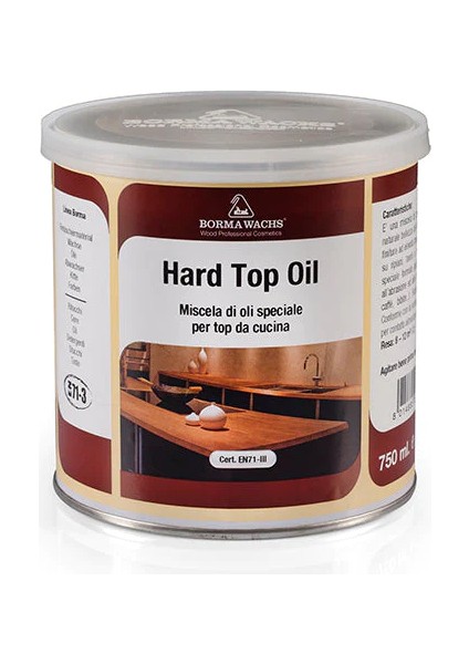 Hard Top Oil - Masif Tezgah ve Kütük Mobilya Yağı