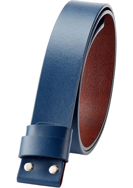 Yedek Kemer Kayışı Unisex Kemer Tokalaşmadan Kot Pantolon Çocuklar Yedek Mavi (Yurt Dışından)