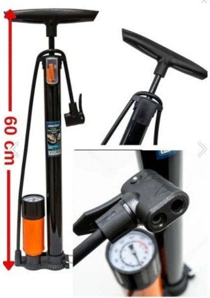 El Tipi Hava Pompası Basınç Göstergeli