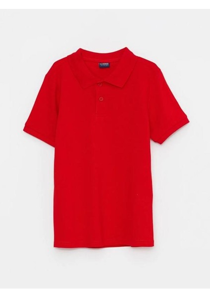 Polo Yaka Basic Kısa Kollu Pamuklu Erkek Çocuk Tişört
