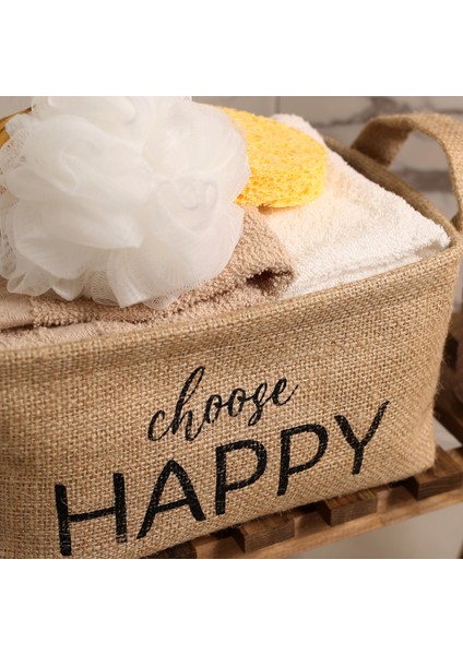 Choose Happy Orta Boy Dikdörtgen Jut Sepet B51C