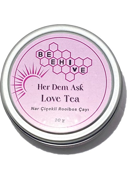 Bitki Çayı 25 gr Love Tea Her Dem Aşk :ayı Soğuk Sıcak Demleme Gurme Bitki Çayı