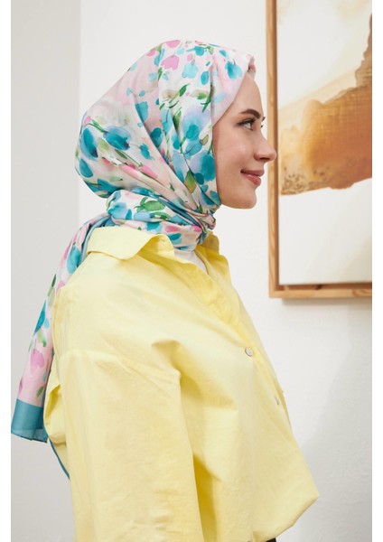 Botanik Serisi İndigo Pamuk Viskon Şal 3023-06 fırsatları