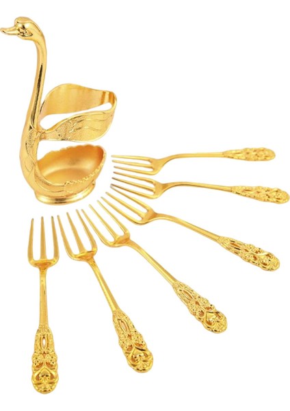 6 Adet Buzlu Çay Şeker Çatal Aureate ile Kuğu Sahibi (Yurt Dışından) indirimleri