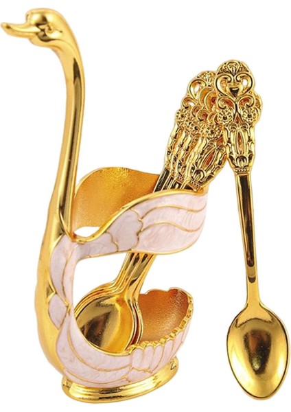 6pcs Buz Çay Aureate ile Swan Tutucu (Yurt Dışından)