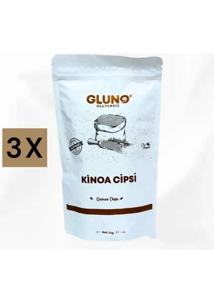 Gluno Glutensiz Kinoa Cipsi 35 gr x 3 Adet