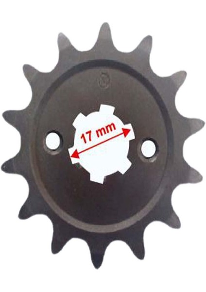 Discover Ön Dişli 428-14T İç 17X6 Tırnaklı 2 Delikli Öm