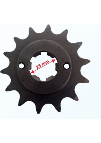Ön Dişli 520-14T Iç 25X2 Delikli Setli Öm