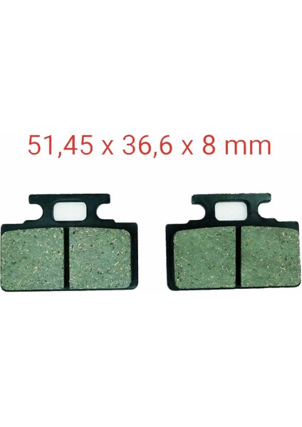 Blueberry 50 Ön Fren Disk Balatası FA151 Tk